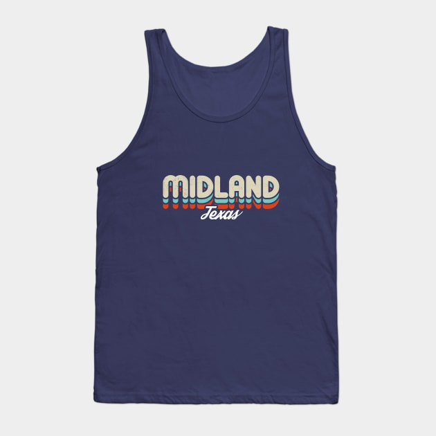 Retro Midland Texas Tank Top by rojakdesigns